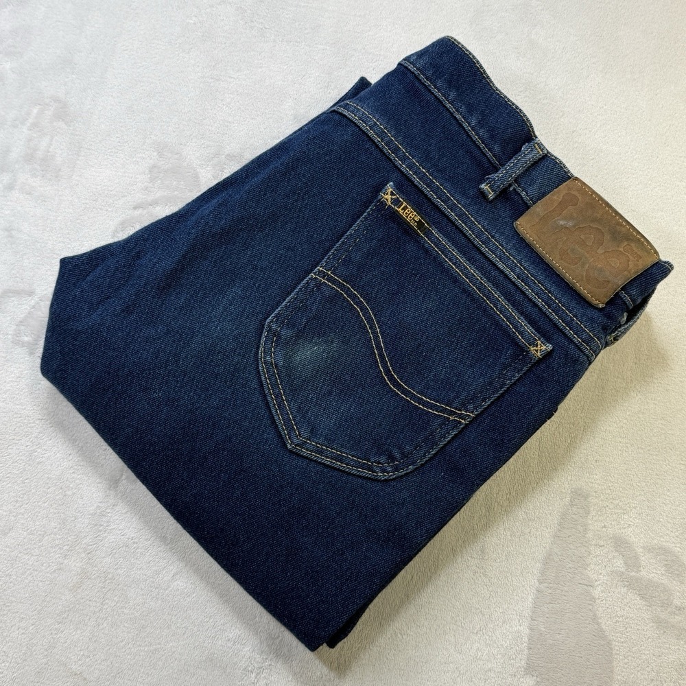 Lee Vintage USA Jeans 42x30 Dark Wash Straight Leg Denim Mens‎